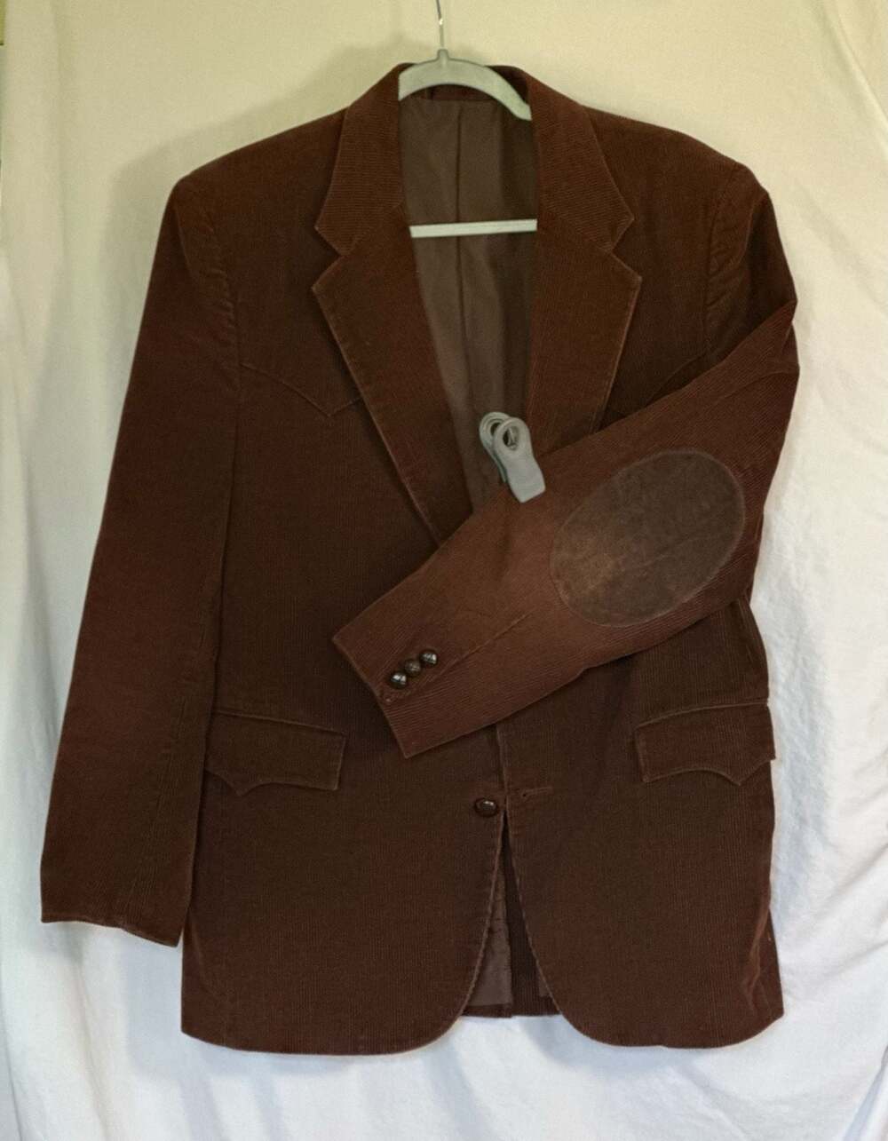 Sheplers Vintage Men's Brown Corduroy Western Blazer Sport Coat w/ Elbow Patches